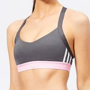 Adidas gray sports bra